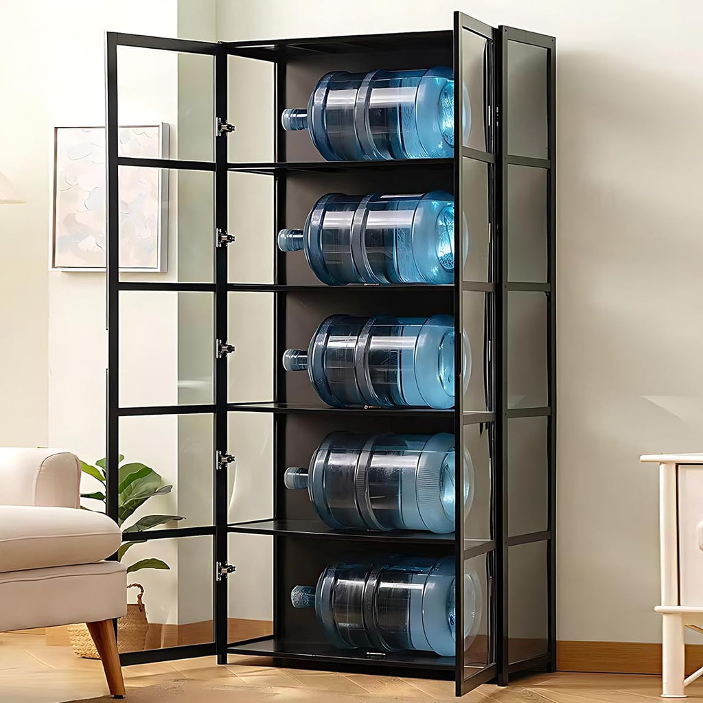 5-Tier Curio Display Cabinet with Acrylic Glass Door N50159