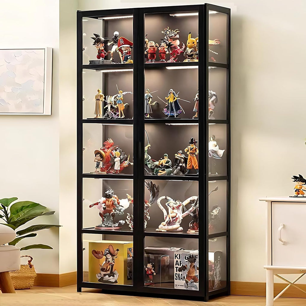 5-Tier Curio Display Cabinet with Acrylic Glass Door N50159