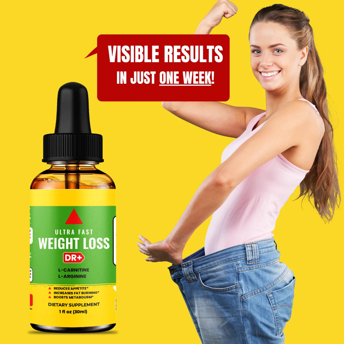 Weight Loss Drops Metabolism Booster Appetite Suppressant O696