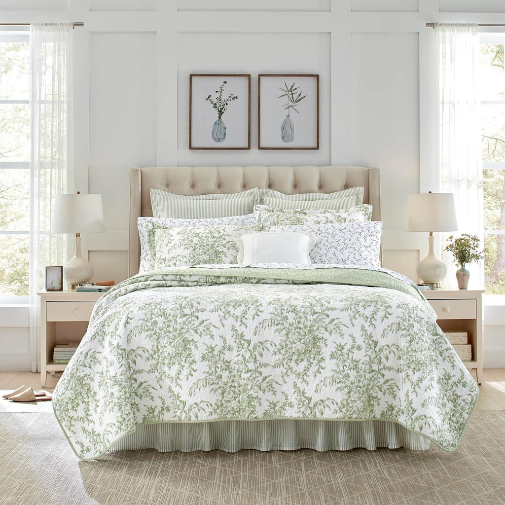 King Cotton Quilt Set with Shams O6724
