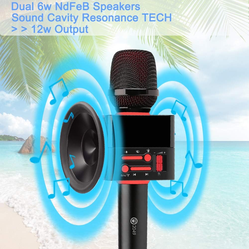 12w Cardioid Dynamic Wireless Bluetooth Karaoke Microphone I592