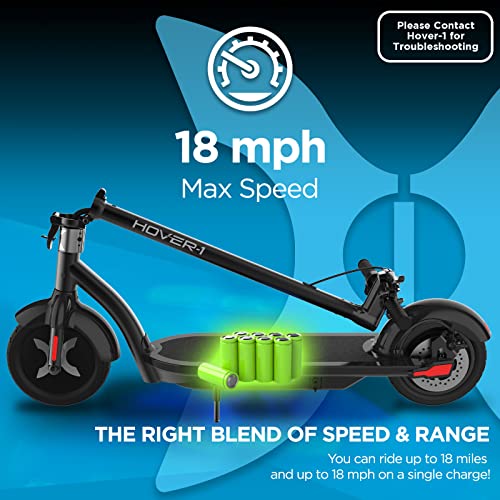 Electric Kick Scooter, 18MPH, 18 Mile Range, 10 Inch Tires, 264LB Max Weight F903