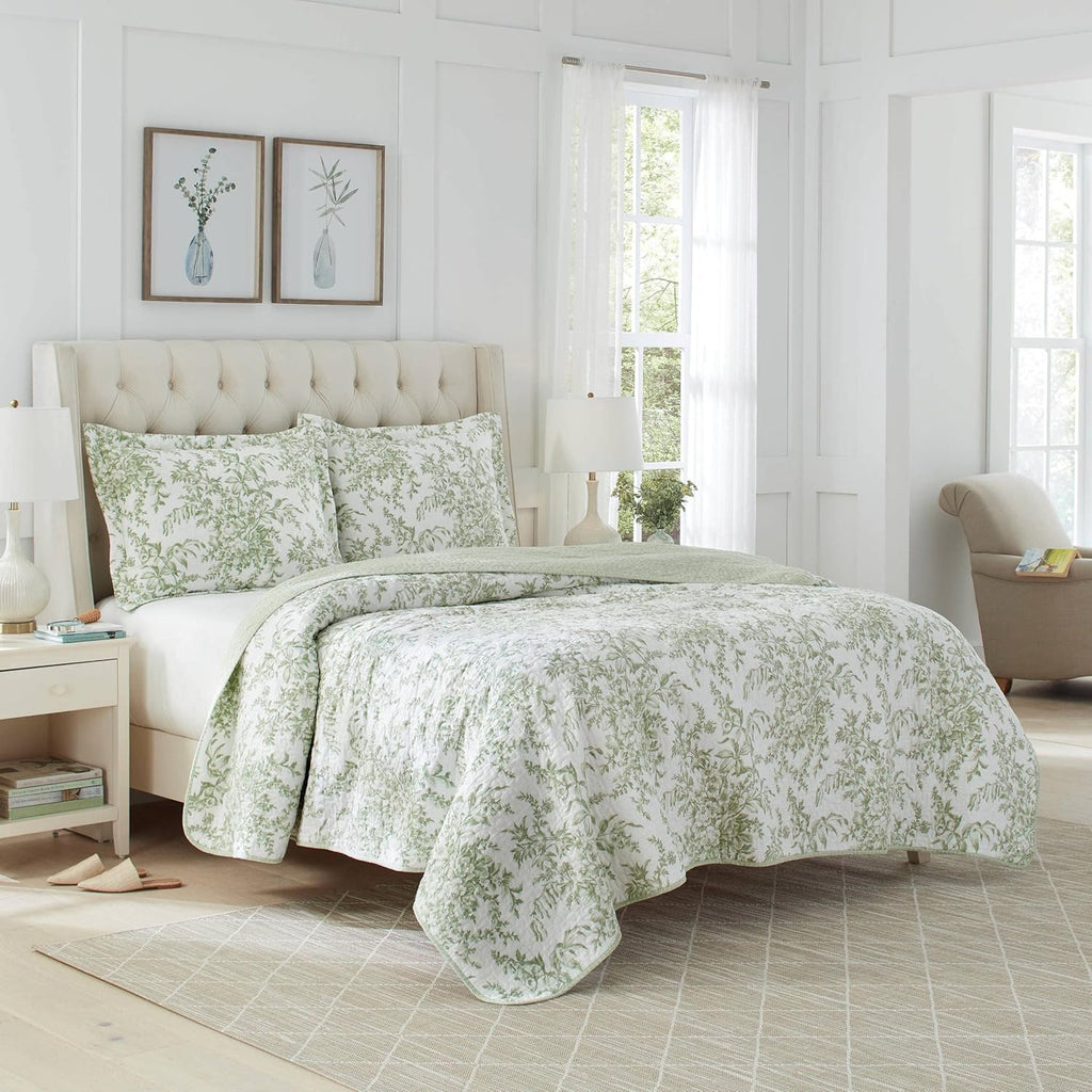 King Cotton Quilt Set with Shams O6724