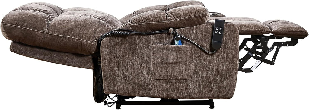 Brown Dual Motor Power Lift Recliner Chair P90827