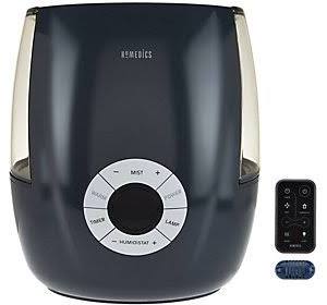 Grey Ultrasonic Warm & Cool Mist Humidifier with Remote N38882