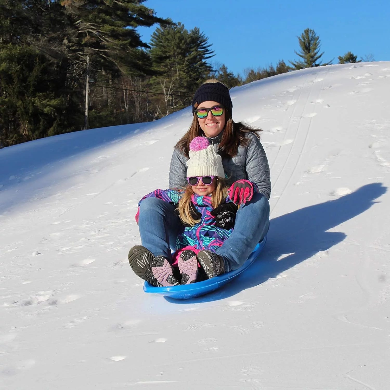 3-Pack Snow Sleds Blue Green Orange J3859