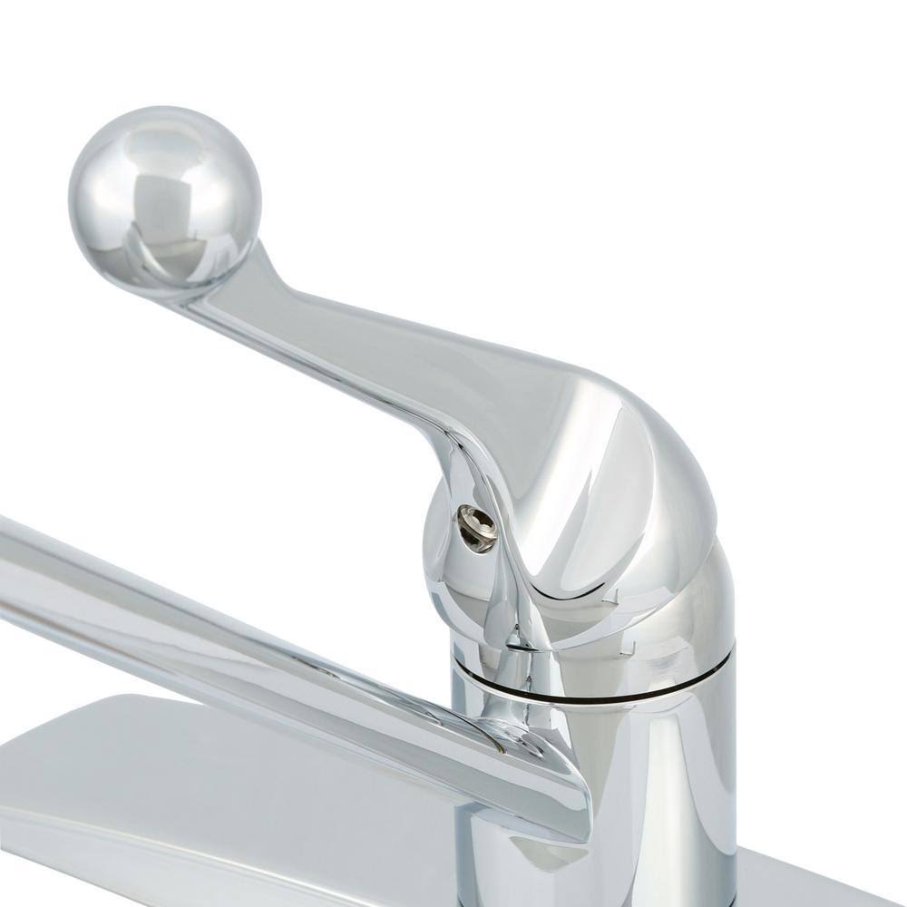 Single Handle Kitchen Faucet with Spray - Chrome W1663
