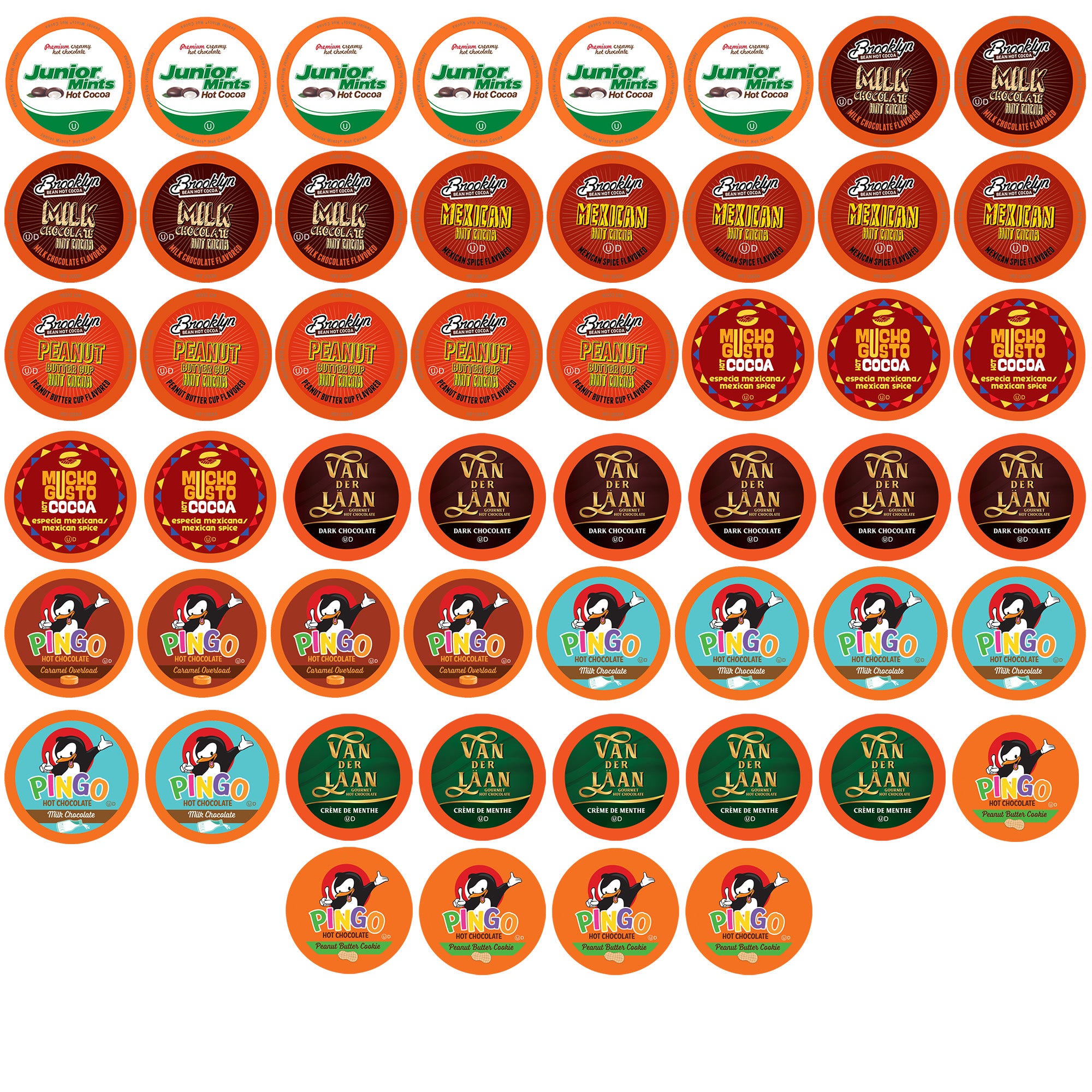 52 Count Chocolate Hot Cocoa Pods Y689