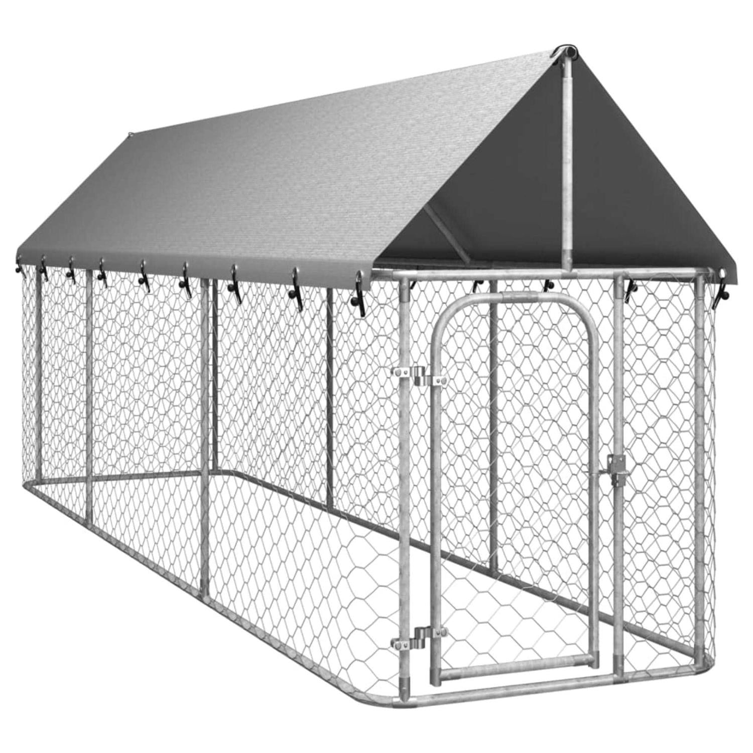 Outdoor Dog Kennel with Roof R15834