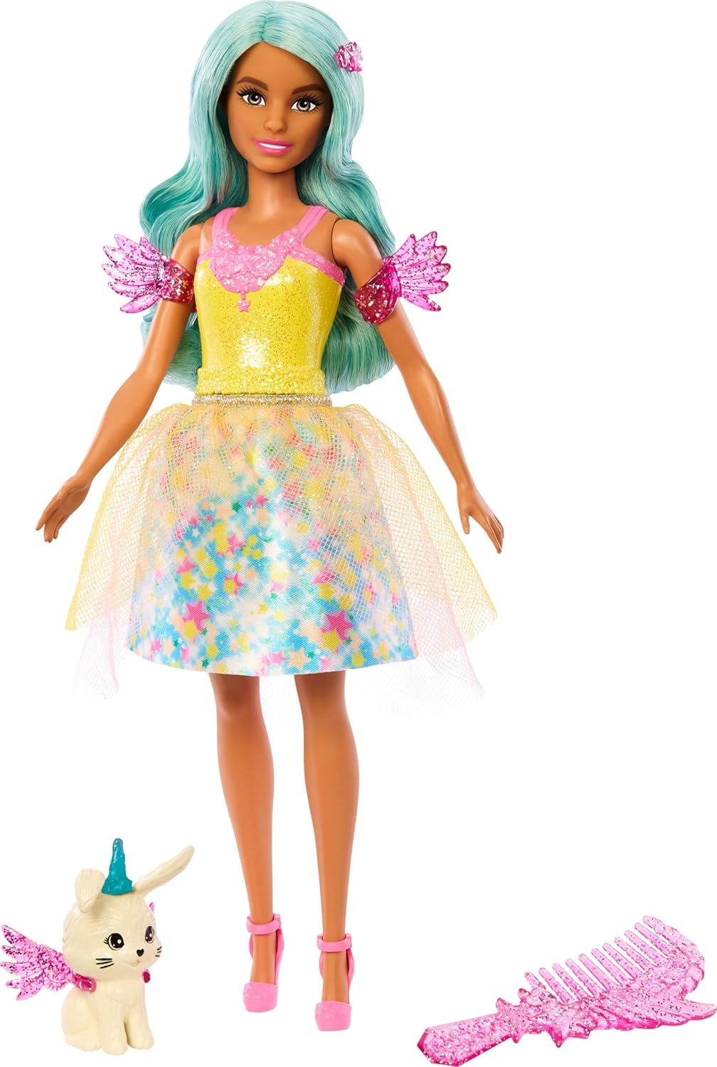 Barbie Teresa Fashion Doll with Fantasy Outfit, Pet, Leash & Styling Pieces I403