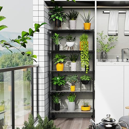 5 Tier NSF Metal Wire Shelving Unit, 60" H x 30" L x 14" D, Chrome N8347