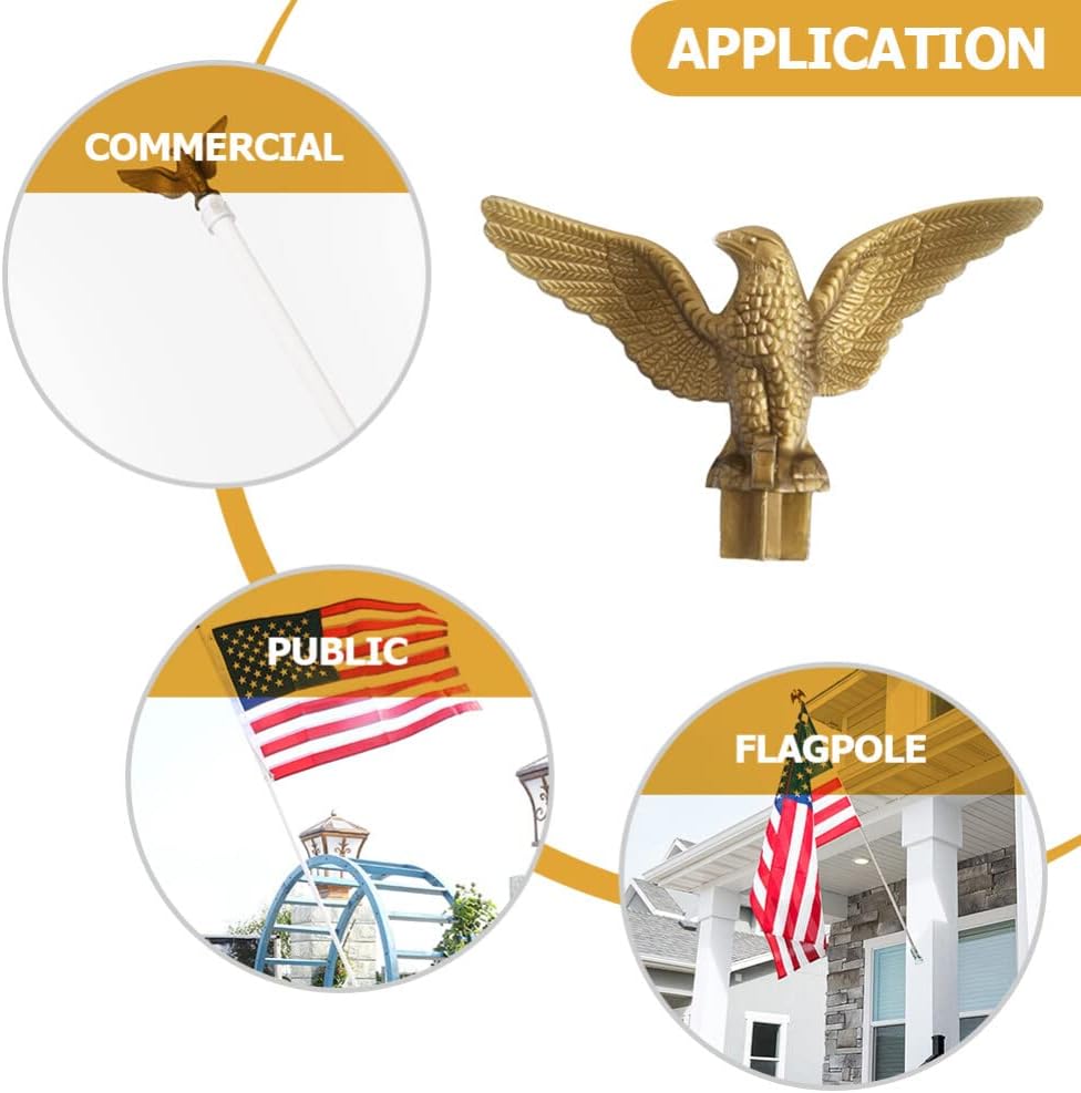 Plastic Eagle Flag Pole Topper C414932