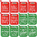 12 Pcs Red Green Pot Holders with Pockets Oven Mitts B330368