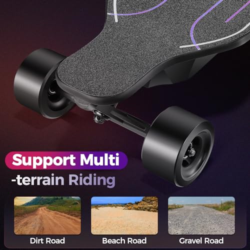 38" Electric Skateboard with Remote, 1200W Brushless Motor, 28 Miles Range, 28Mph Top Speed, Max Load 300lbs, 9 Layer Maple Wood L10522