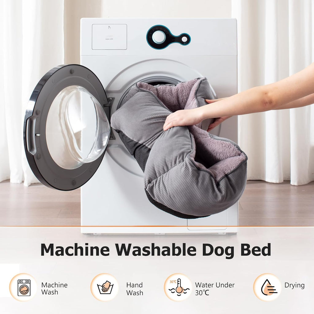 Grey Soft Rectangle Pet Bed 25x21in I886656