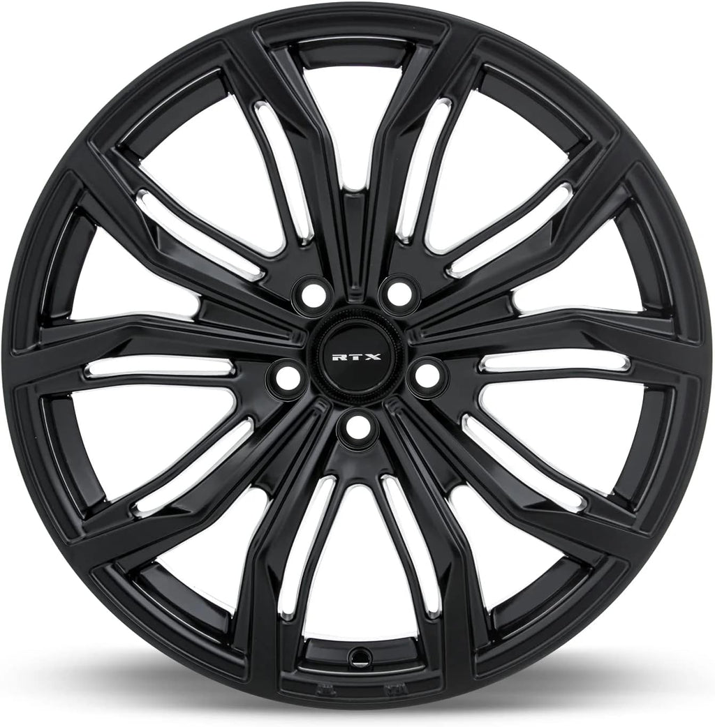 19x8.5 40 Offset 5x112 Bolt Pattern 66.6mm Hub Satin Black Rim D2189