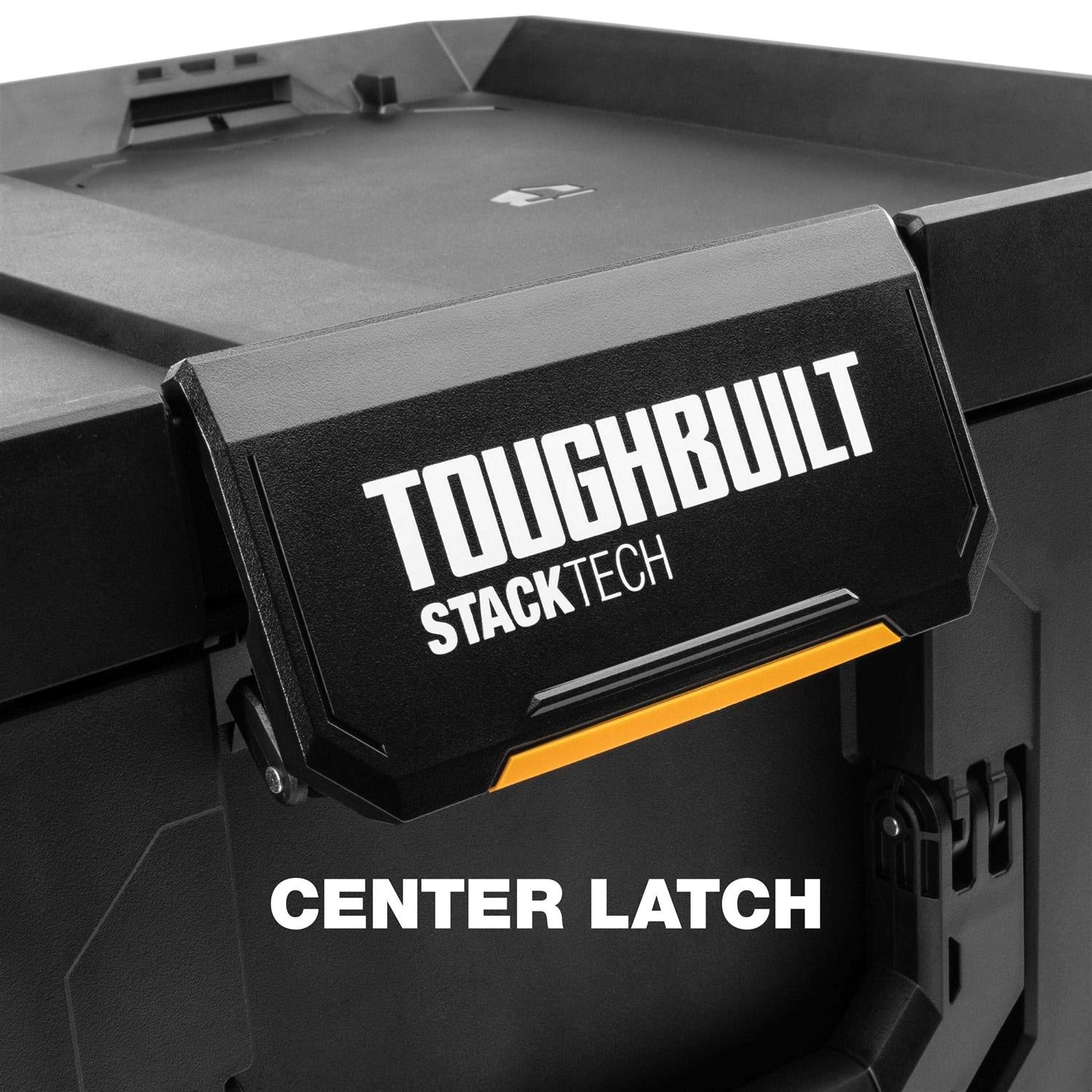 Large 21-in Black Plastic Lockable Tool Box Y718