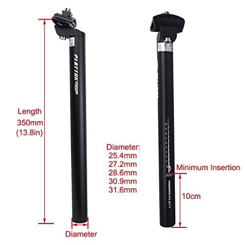 Bike Seat Post 350mm Aluminum Alloy I295