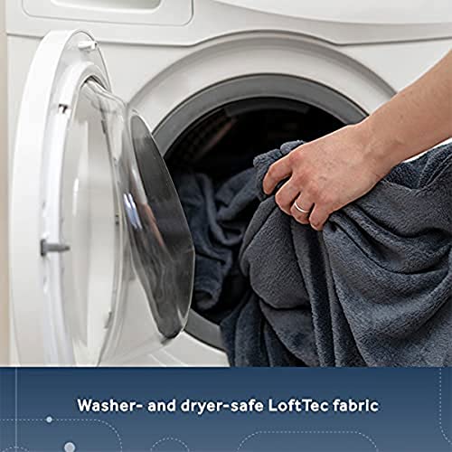 King Size Slate Gray Electric Heated Blanket X707431