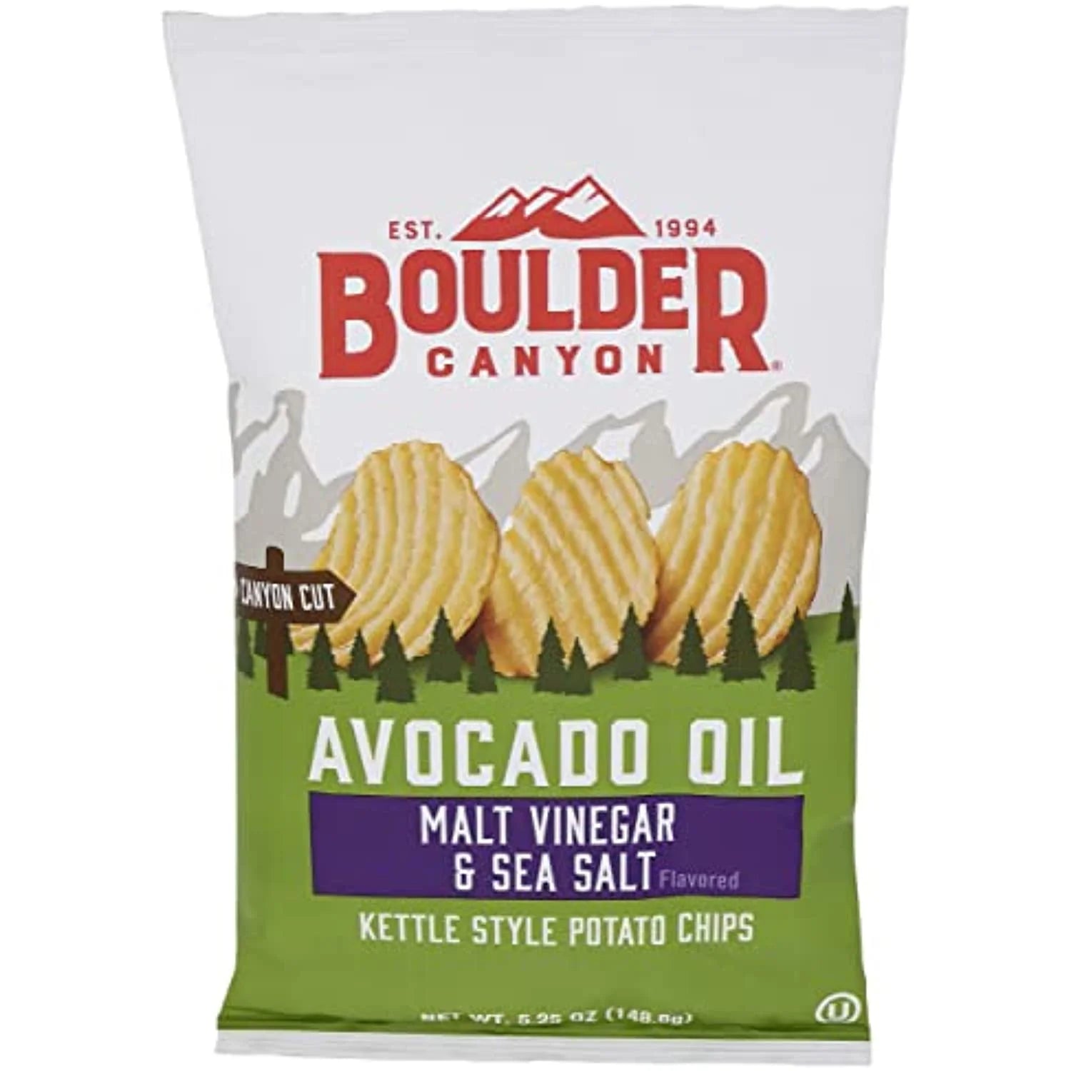 Chips Potato Avocado Oil Vinegar N Salt, 5.25 Ounce E15396