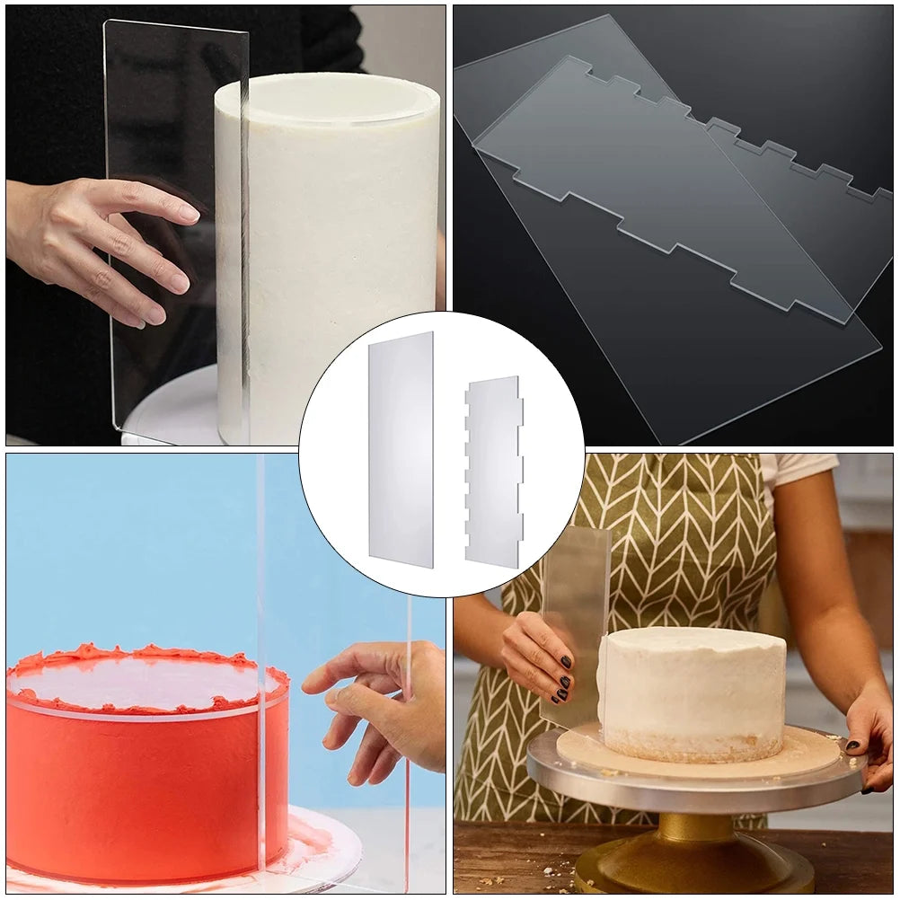 2-Piece Cake Decorating Set with Pans and Scraper N580721