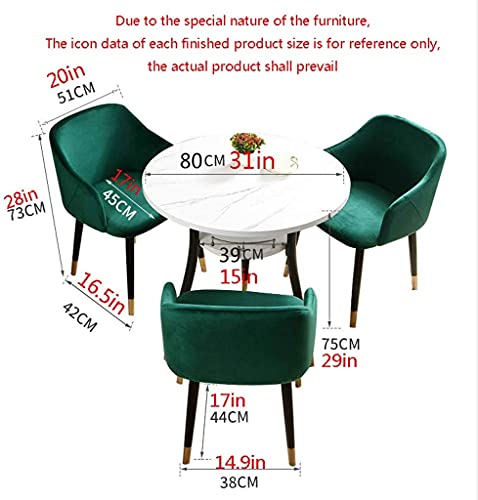 Round Dining Table Set of 3 with 4 Chair F7109