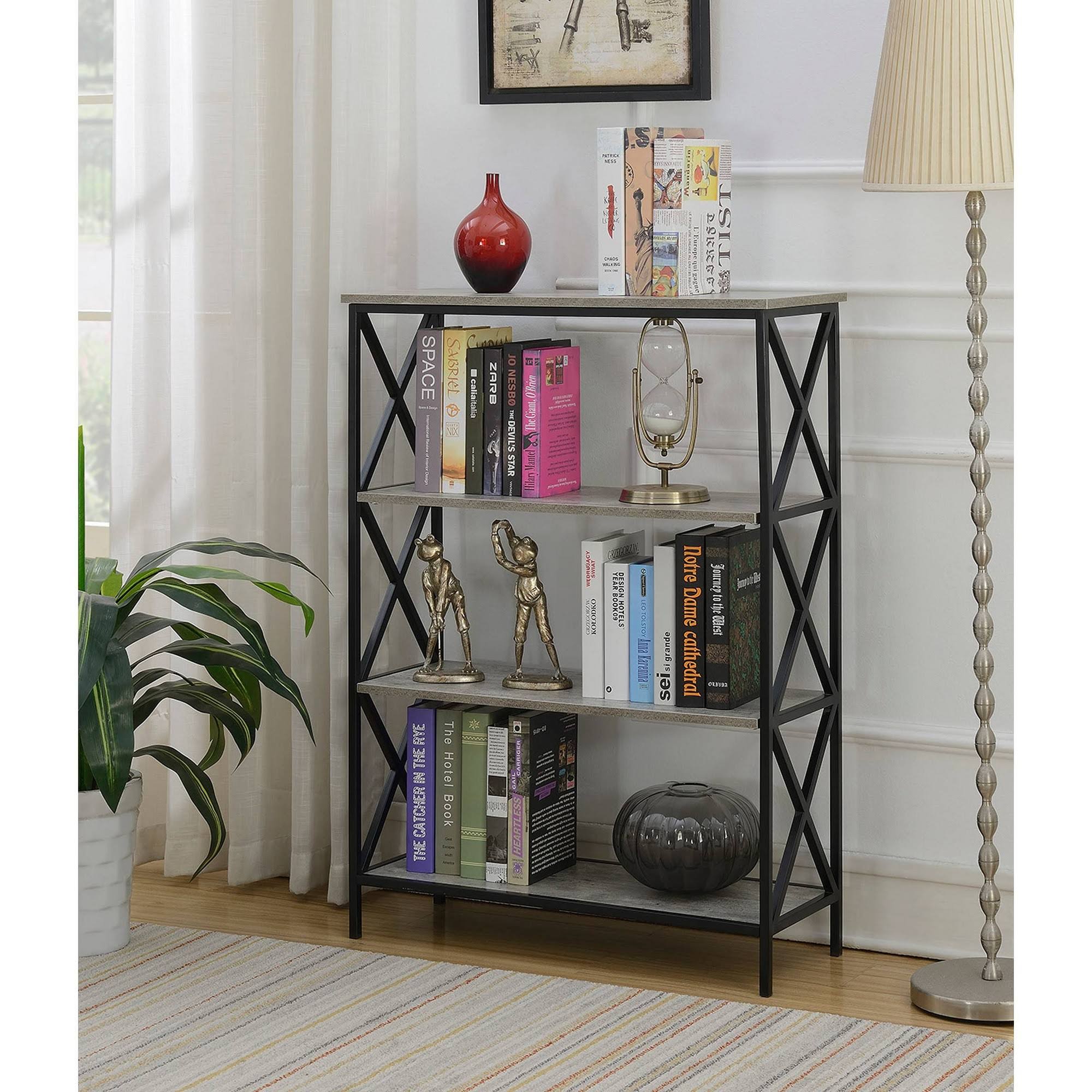 4 Tier Faux Birch Bookcase V747
