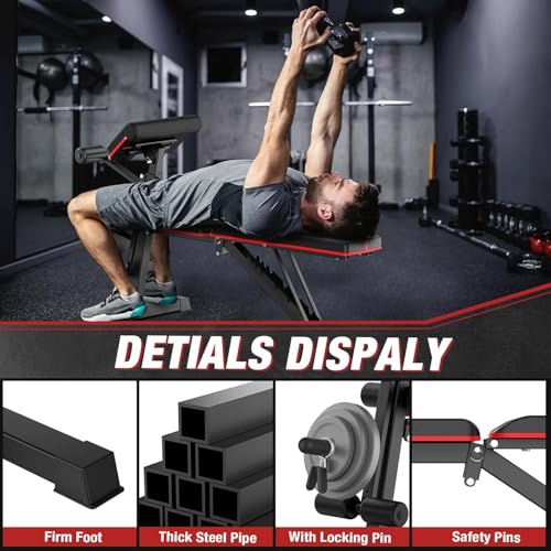 800 LB Adjustable Incline Decline Weight Bench Z5926