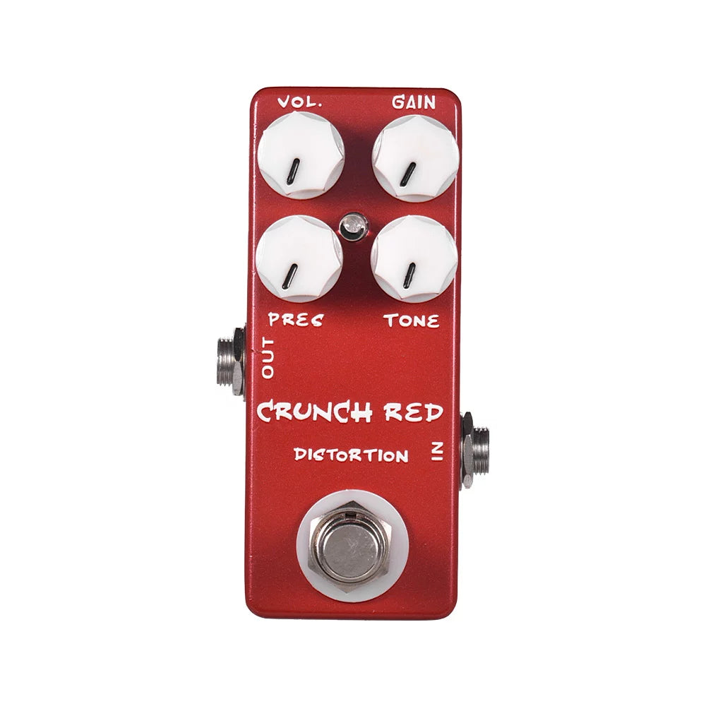CRUNCH RED Distortion Guitar Effect Pedal X4693
