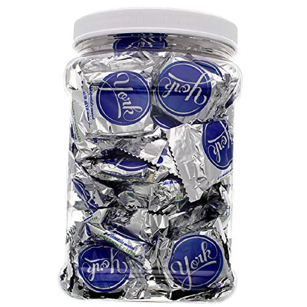 2 Pound Chocolate Mint Candy Bars in Reusable Jar D9342