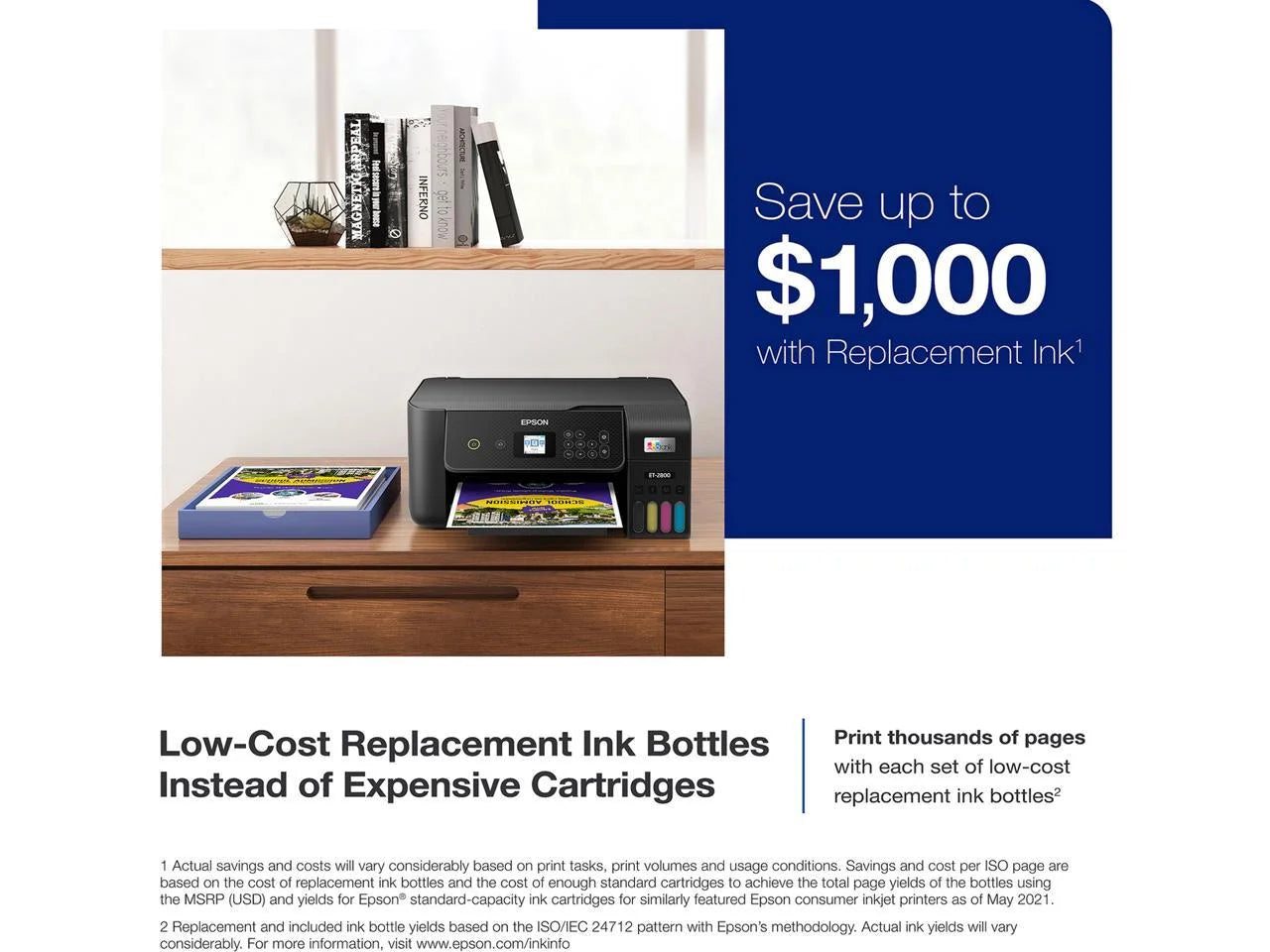 Black Wireless Color All-in-One Supertank Printer L203244