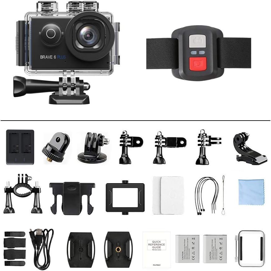 Native 4K30FPS 20MP WiFi Action Camera with Touch Screen W3003