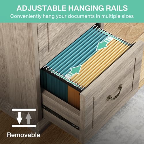 Walnut 4-Drawer Vertical File Cabinet X57835