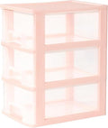 White Plastic 3 Drawer Desktop Organizer Z36015