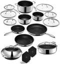 16 Piece Hybrid Stainless Steel Non-Stick Cookware Set C127300
