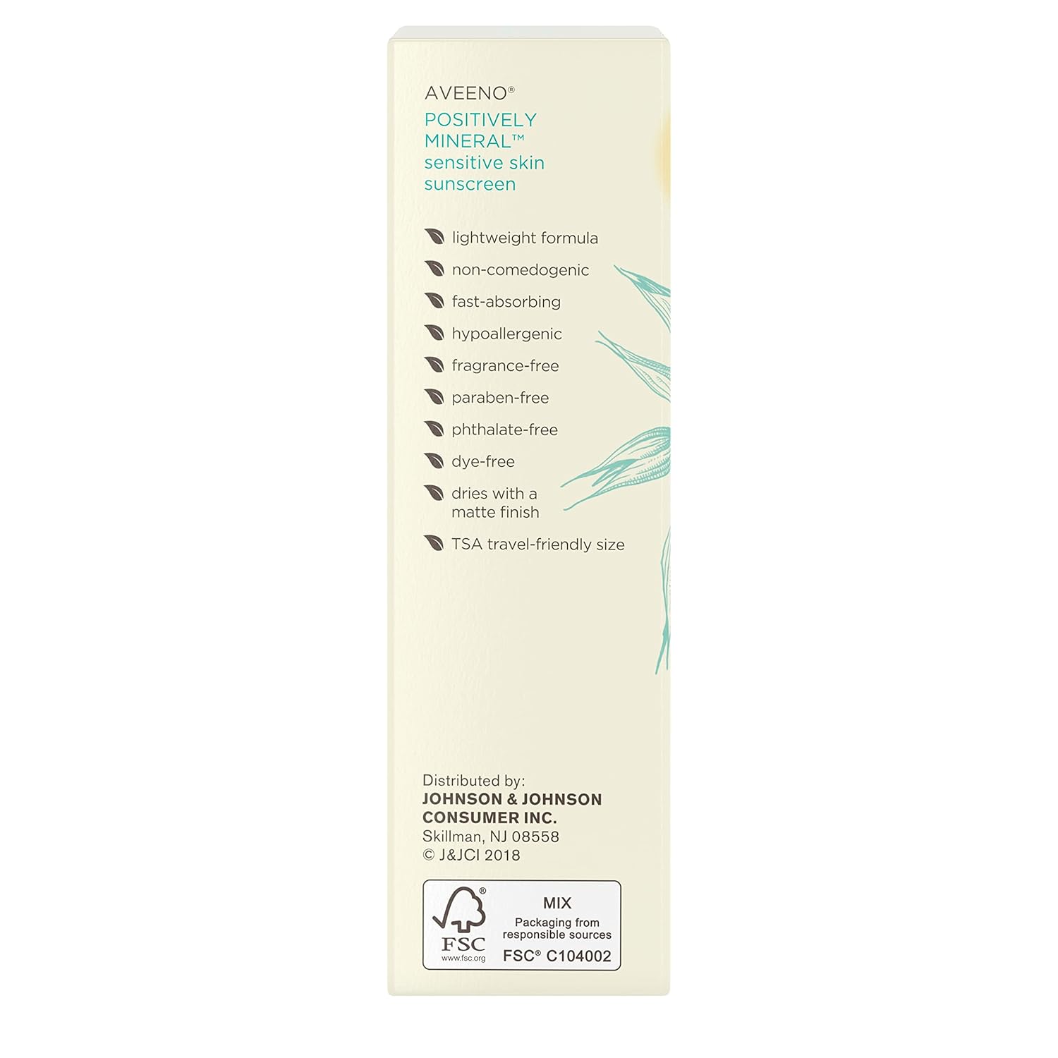 Positively Mineral Sensitive Skin Daily Sunscreen Lotion, Broad Spectrum SPF 50 with 100% Zinc Oxide, Lightweight & Non-Comedogenic Facial Sunscreen, Travel-Size, 2 fl. oz C156132