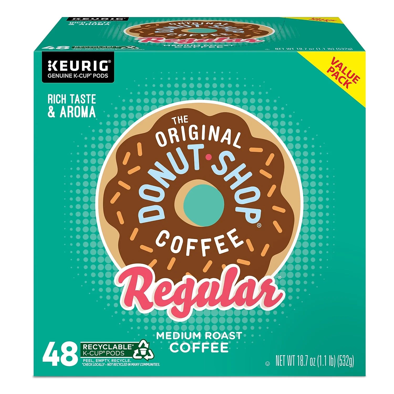 48 Count Medium Roast Coffee K-Cup Pods K9472