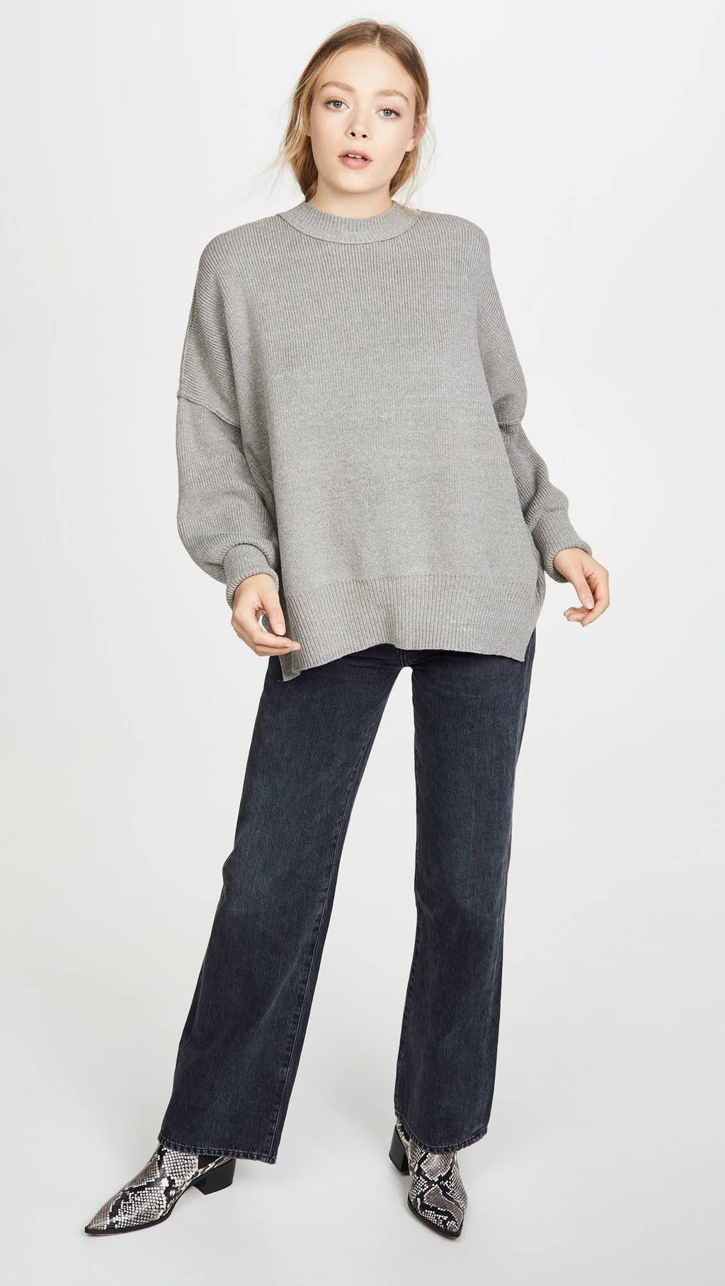 Heather Grey Tunic V80043