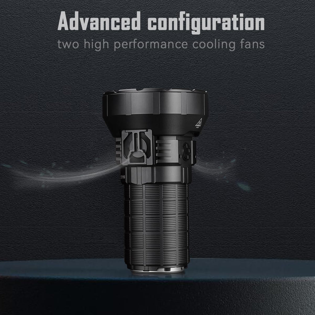 Rechargeable Flashlight 50000 Lumens with Cree XHP 70.2 LEDs F3333