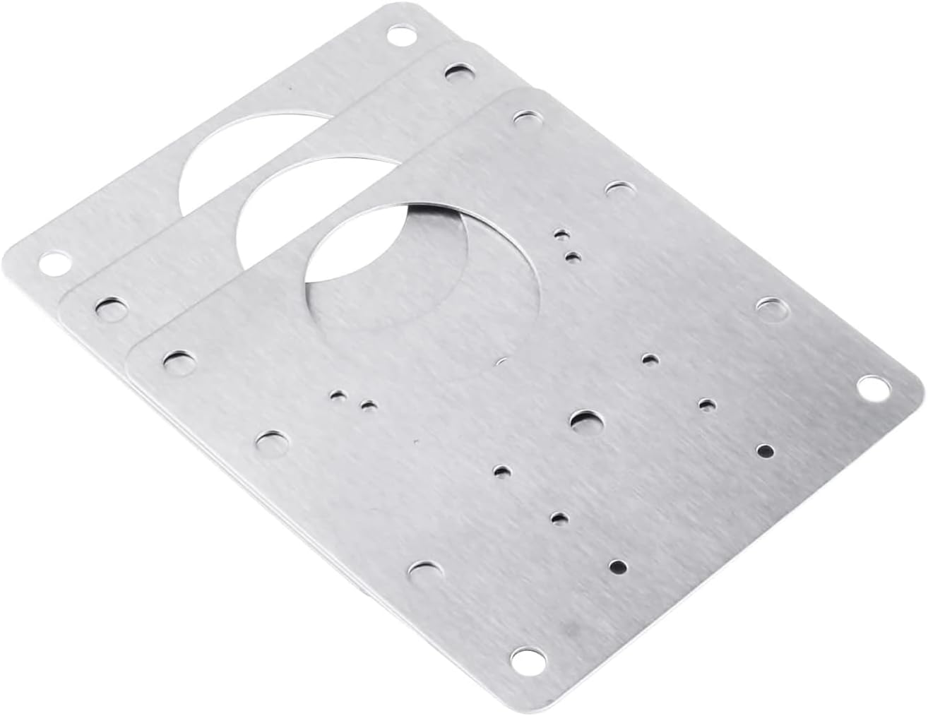 16pack Stainless Steel Cabinet Hinge Repair Plate kit with Mounting Screws Y5220