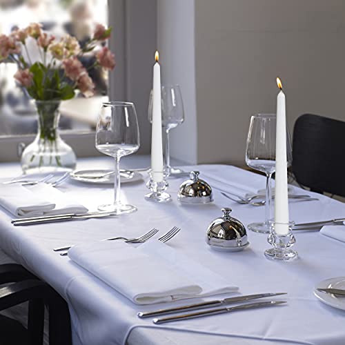 Long White Taper Candles, 30 Count, 10-inch Unscented Candlesticks M628