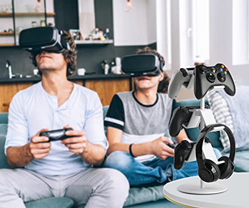 3 Tier Controller Stand with Headphone Holder, Smart Black P52716