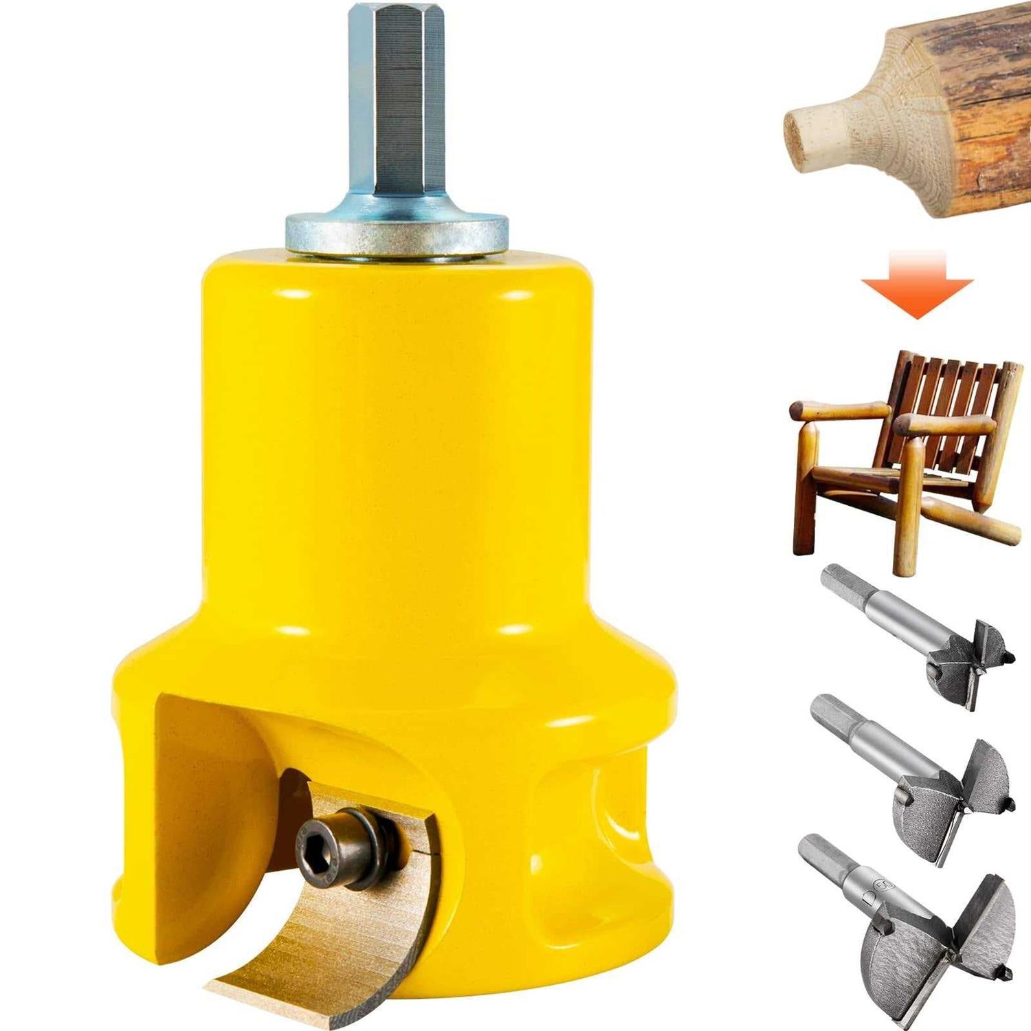 Tenon Cutter 1.5 / 38 mm Diameter with Dual Curved Blades & Button Screws H23120