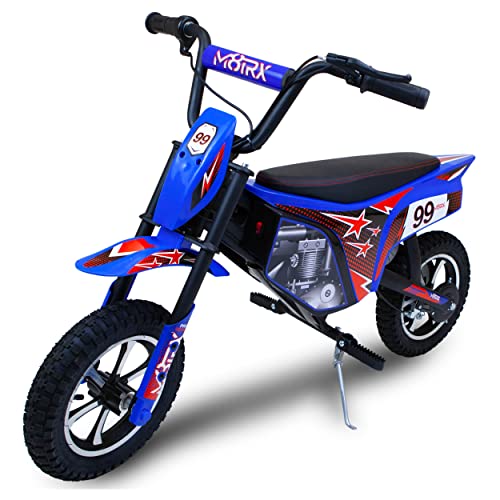 24V Electric Dirt Bike Ride on Toy Motorcycle Blue F989304