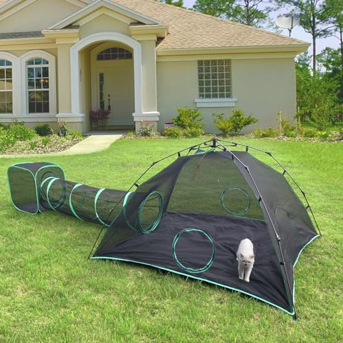 6-in-1 Outdoor Cat Play Tents and Tunnels H6777