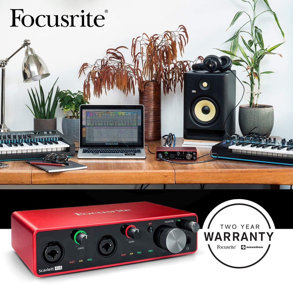 USB Audio Interface, Studio Condenser Microphone, Stereo Headphones, Pop Filter, Cables and Accessories R61362