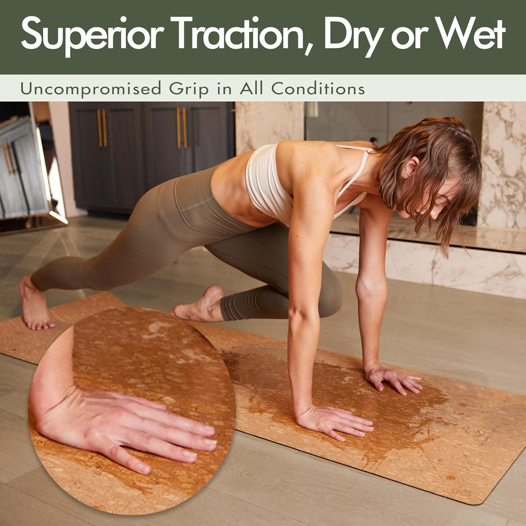 4MM 72” x 26” Cork Yoga Mat V597