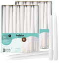Long White Taper Candles, 30 Count, 10-inch Unscented Candlesticks M628