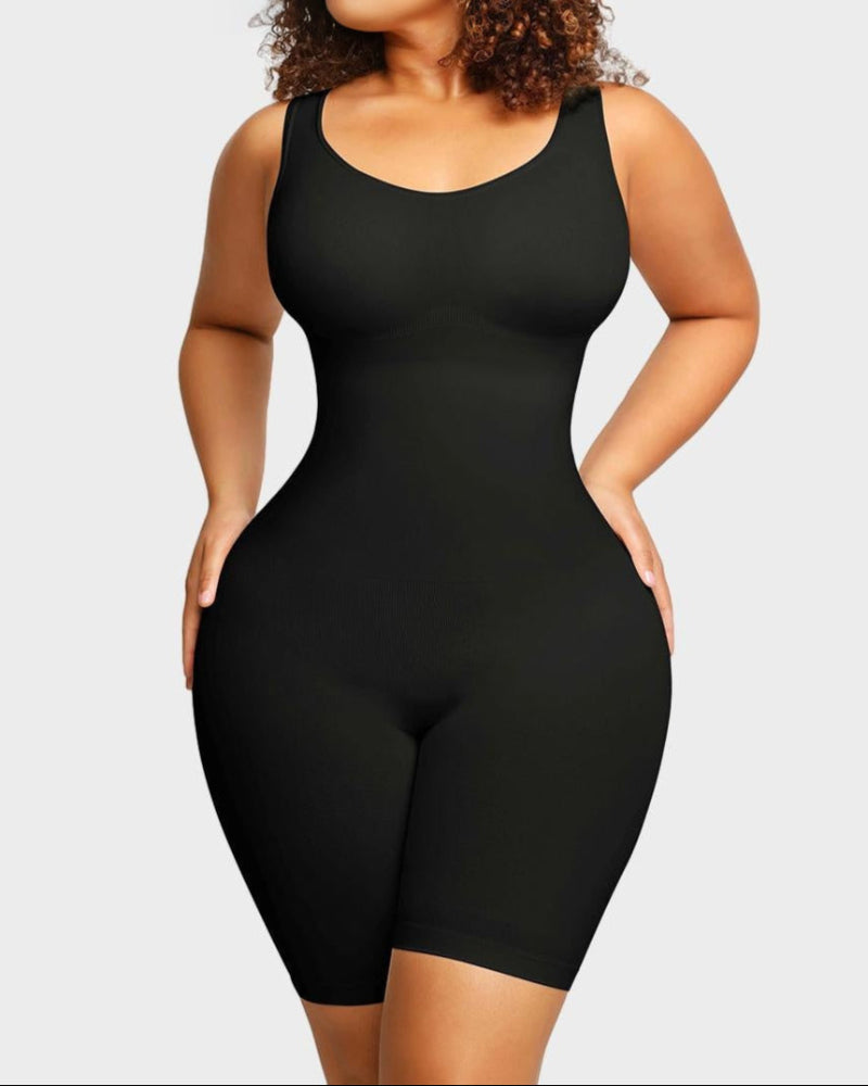 Seamless Sculpting Mid Thigh Bodysuit